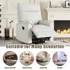Coolbibila Modern 360° Swivel Glider Recliner Chair,High Back Manual Recliner Chair,Linen Upholstered Home Theater Chair,Comfy Rocker Chair - 3 of 4