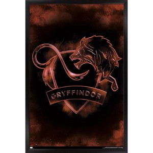 Trends International Harry Potter - Gryffindor Crest Magic Framed Wall Poster Prints - 1 of 4