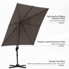 TiramisuBest 7x7ft Outdoor Patio Market Table Umbrella with Tilt, Vent, Fringed Ruffles & Flounce - Blue Strip - 3 of 4