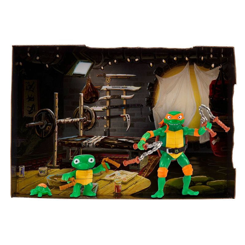 Teenage Mutant Ninja Turtles: Mutant Mayhem Making of a Ninja Michelangelo Action Figure Set - 3pk (Target Exclusive), 5 of 11
