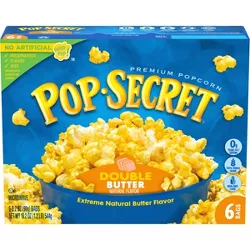 Pop Secret Double Butter Microwave Popcorn - 6ct
