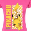 Women's - Pokémon - Pikachu Lightning Bolt Fitted Graphic T-Shirt - 2 of 3