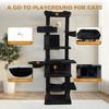 Lyngins 6-Level Cat Tree Tower, Multi-Platform Cat Tower with Removable Cushions, Cat House, Cat Scratching Post & Hammocks for Indoor Cats - 4 of 4