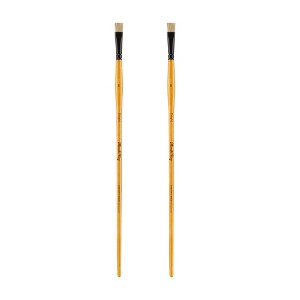 Mimik Hog Professional Synthetic Hog Bristle Paint Brush- Versatile Alternative to Natural Hog Hair Paint Brushes for Oil Painting, Acrylics, Inks, - 1 of 4