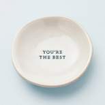 'You're The Best' Ceramic Trinket Dish Cream/Blue - Hearth & Hand™ with Magnolia