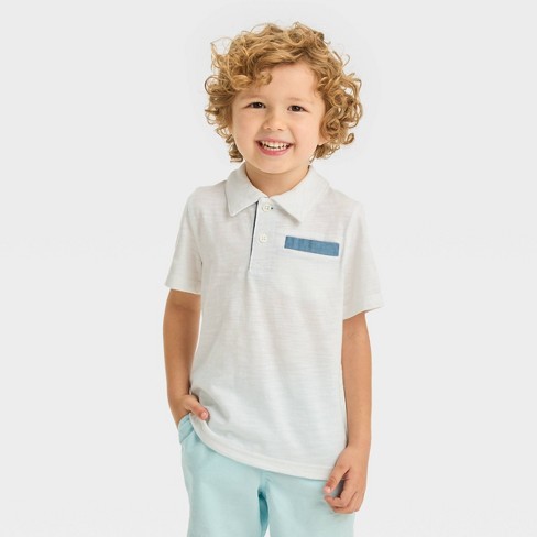 Toddler white shop polo