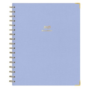 The Everygirl Wellness Planner January - December 2025 Bookcloth 7"x9" Weekly/Monthly Wirebound Light Blue - 1 of 4