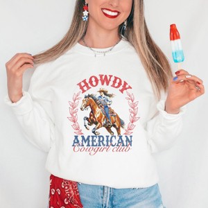 Simply Sage Market Howdy American Cowgirl Club Sweatshirt - 1 of 4