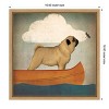 Amanti Art Pug Canoe Co by Ryan Fowler Framed Canvas Wall Art - 4 of 4