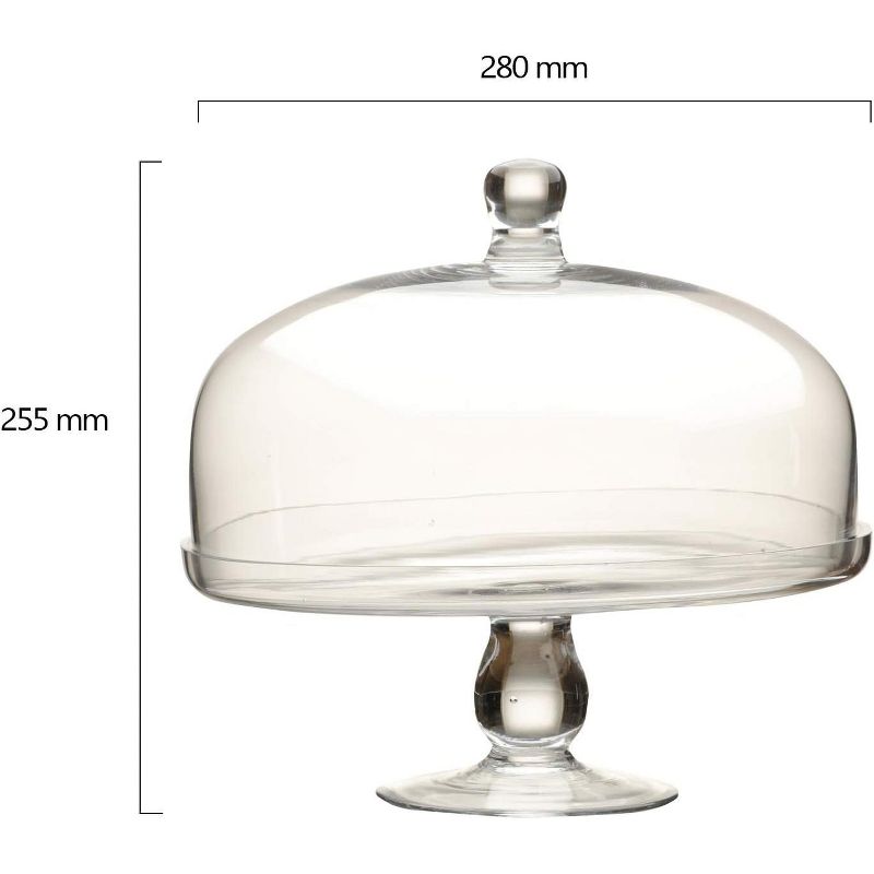 Artland Simplicity Glass Cake Plate with Dome, 4 of 6
