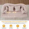 Racxily 2-in-1 Foldable Sofa Bed, 70 Inch Folding Boneless Couch Convertible Compressed Sleeper Sofabed, 4 Pillows for Living Room Apartment - 4 of 4