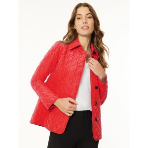 Jones New York Petite Five-Button Quilted Jacket - 1 of 3