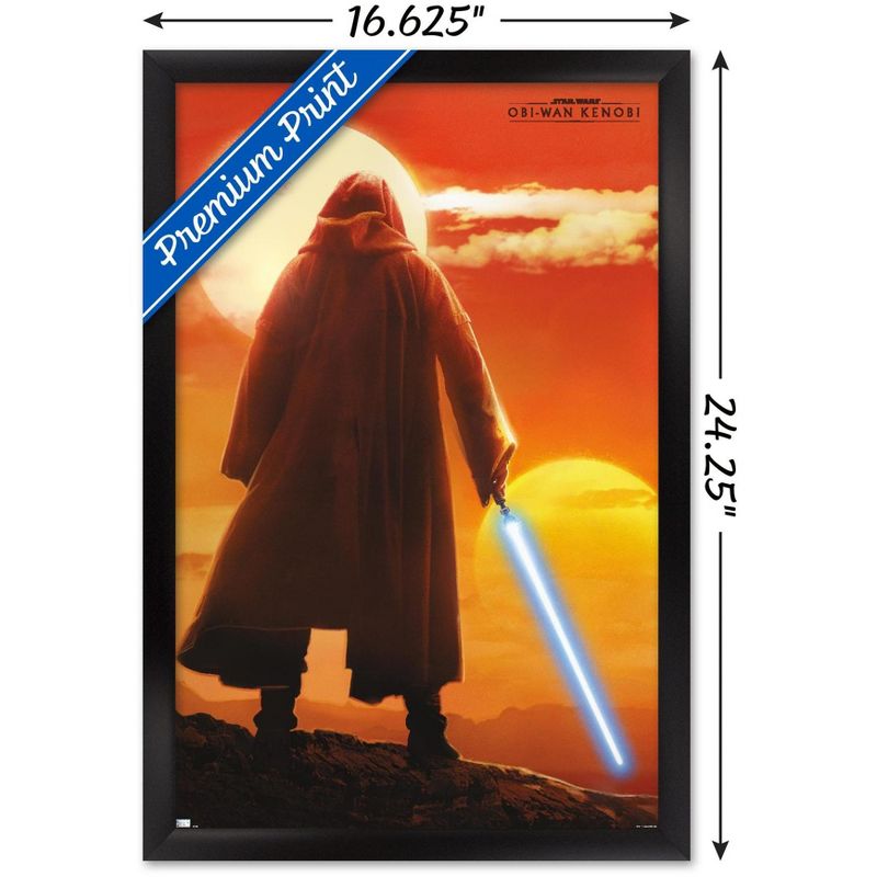 Trends International Star Wars: Obi-Wan Kenobi - Two Suns Framed Wall Poster Prints, 3 of 7