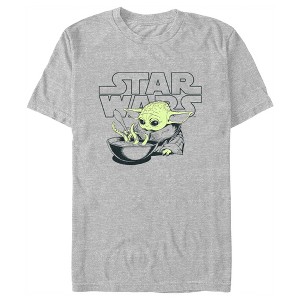 Men's Star Wars: The Mandalorian Grogu Soup Logo T-Shirt - 1 of 4