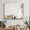 Rectangle Wall Mirror with Aluminum Frame for Bathroom, Bedroom, Living Room, Entryway - 3 of 4