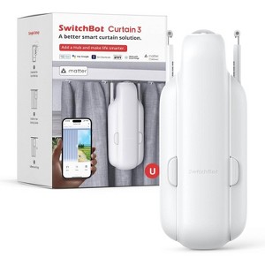 SwitchBot Automatic Curtain Rail Opener - Bluetooth Remote Control Smart Curtain with App, Upgraded High-Performance Motor - 1 of 4