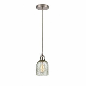 Caledonia - 1 Light Cord Hung Mini Pendant In Industrial Style-9.75 Inches Tall and 5 Inches Wide - 1 of 1