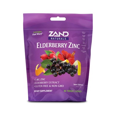 Zand Elderberry Zinc Lozenge - 80ct