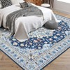 5 x7 Charming Floral Washable Area Rug - Non-Slip Low Pile Large Rug for Living Room, Bedroom, Farmhouse, Dining Room & Kids Playroom - 3 of 4