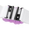 INSPIRE CHIC Women's Large Chiffon Rose Double-Flower Elastic Stretch Wide Corset Waist Belt 1 Pc - 3 of 4