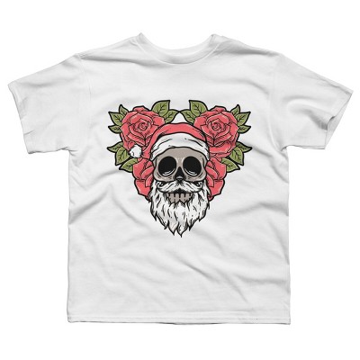 Boy's Design By Humans Christmas with flowers Illustration By rukurustudio T-Shirt