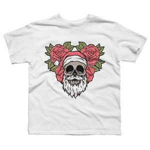 Boy's Design By Humans Christmas with flowers Illustration By rukurustudio T-Shirt - 1 of 3