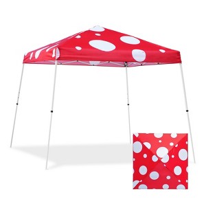 EAGLE PEAK Slant Leg Pop-up Canopy Tent Easy One Person Setup Instant Outdoor Beach Canopy Folding Portable Sports Shelter - 1 of 4