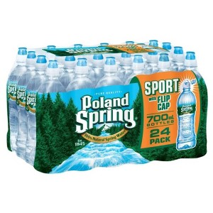 Poland Spring, Natural Spring Water - 23.7 Fl Oz Bottle (Pack of 24) - 1 of 3