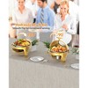 Roll Top Chafing Dish Buffet Set, Stainless Steel Buffet Servers and Warmers, Catering Food Warmers with Glass Window for Catering, Parties - 2 of 4