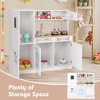 Costway Kids Kitchen Play Set with Stove Removable Sink Oven Microwave Dish Washer - 4 of 4