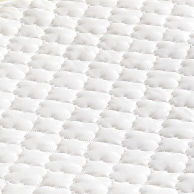 White 36" Square Quilted Waterproof Microfiber Bed Pad