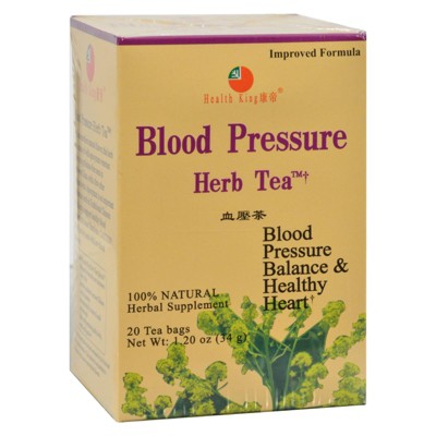 Health King Medicinal Teas Blood Pressure Herb Tea - 1 Box/20 Bags