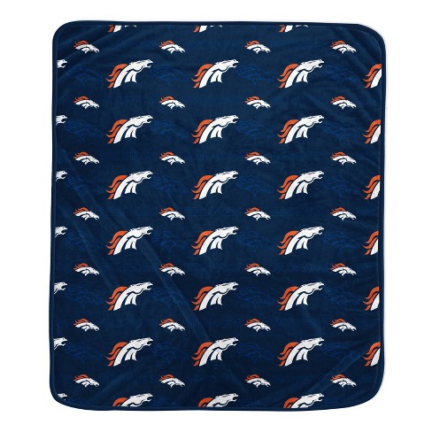 Nfl Denver Broncos Repeat Tonal Logo Flannel Fleece Blanket Target