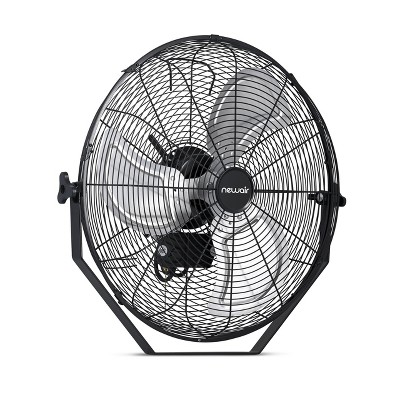 Newair 18" Black Steel Outdoor Wall Mounted Fan