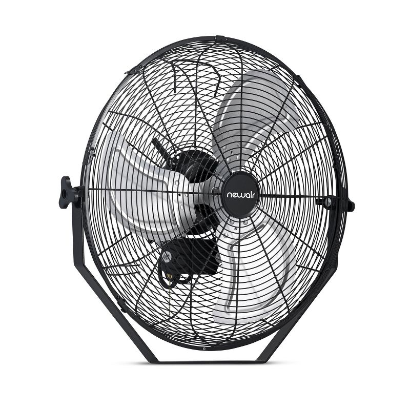Newair 18" Outdoor High Velocity Wall Mounted Fan with 3 Fan Speeds and Adjustable Tilt Head, 5 of 12