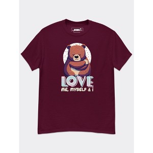 MyMoodTee Love Me Myself and I – Funny Self Love Cotton Graphic Tee, Lightweight Unisex T-Shirt with Sarcastic Confidence - 1 of 4