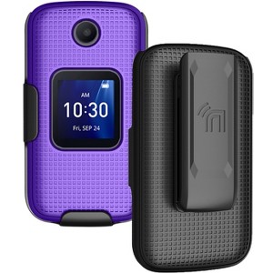 Nakedcellphone Case and Belt Clip Holster for Alcatel Go Flip 4, TCL Flip Pro - 1 of 4