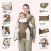 BabbleRoo Grow Carrier – 6-in-1 Baby Carrier with Hip Seat, Ergonomic & Adjustable Toddler Carrier, Newborn to Toddler, with Lumbar Support & Sunshade - 3 of 4