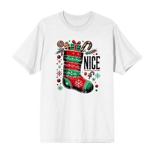 Nice Christmas Stocking Men's Crew Neck Short Sleeve Tee - 1 of 2