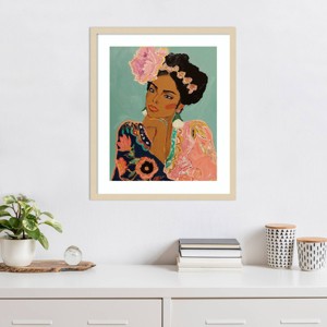 Amanti Art Rebel Rosa by Urban Road Wood Framed Wall Art Print - 1 of 4