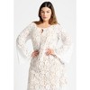 ELOQUII Women's Plus Size Lace Keyhole Maxi Dress - 4 of 4