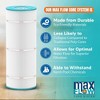 Hurricane 2 Pack HF6H502-01M Elite Aseptic Pool and Spa Filter Cartridge Replacement for PAS50SV-F2M, Unicel 6CH-502, Filbur FC-0311, Blue - 3 of 4