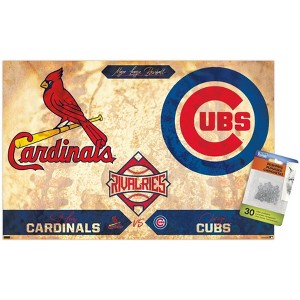 Trends International MLB Rivalries - St. Louis Cardinals vs Chicago Cubs Unframed Wall Poster Prints - 1 of 4