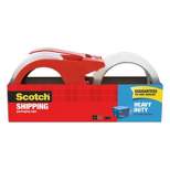 Scotch 2pk Heavy Duty Packaging Tape with Dispenser