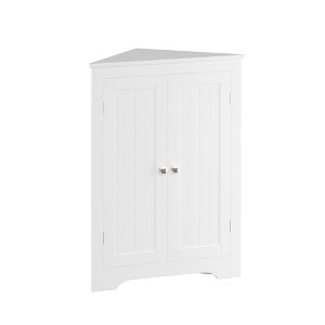 VYNXARIA Shoe Storage Cabinet with 2  Drawers -  Wood Hidden Organizer, Freestanding Slim Design for Entrance, Living Room, Hallway, Bedroom ,White - 1 of 4