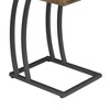 NicBex Modern Wood Texture Tray End Table with Black Metal Legs,Natural Side Table,Coffee Table for Bedroom,Living Room - 4 of 4