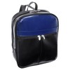 Mcklein Edison Slim Backpack Black Navy Top Grain Cowhide Leather 88137 : McKleinUSA : McKleinUSA - 4 of 4