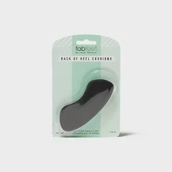 Fab Feet Women's by Foot Petals Back of Heel Insoles Shoe Cushion Black - 1 pair
