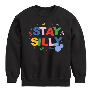 Boys' - Disney - Stay Silly Graphic Long Sleeve Fleece Sweatshirt - 1 of 4