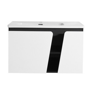 Bencmate Bathroom Storage Cabinets, Bathroom Vanity, 32 Inch Bathroom Vanity with Sink, Wall-Mounted Bathroom Sink Cabinet with Soft-Close Cabinet - 1 of 2